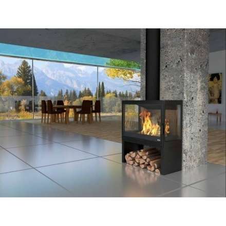 Купить Печь-камин KFD STO iM 14 в интерьере чугунная в Молодечно в Молодечно