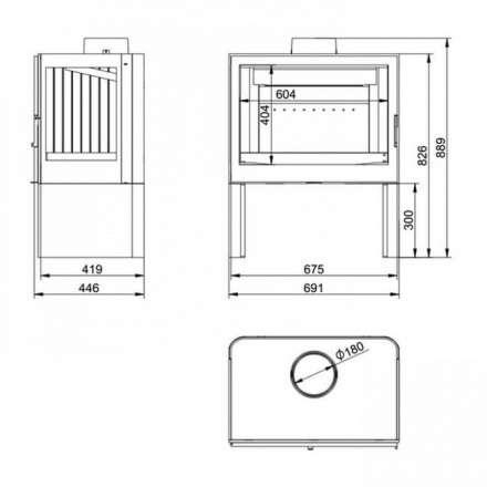 Купить Печь-камин KFD STO M 14 в интерьере чугунная в Молодечно в Молодечно
