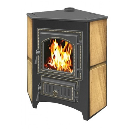 Печь-камин Везувий ПК-01 (220) угловой песчаник 9 кВт Амазонка бай фото в Молодечно