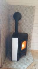 Купить Печь-камин Везувий ПК-01 (220) угловой песчаник 9 кВт в Молодечно в Молодечно