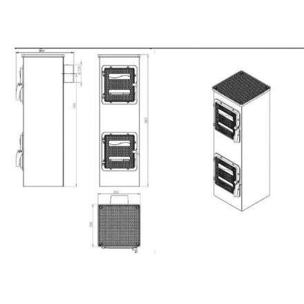 Купить отопительную печь Nordflam Genua в Молодечно