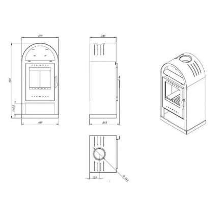  Купить Печь-камин NORDflam Teramo в Молодечно Амазонка бай фото в Молодечно