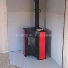 Купить Печь-камин Везувий ПК-01 (270) угловой красный 9 кВт в Молодечно в Молодечно