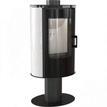 Печь-камин Kratki Koza/AB/S/NO/GLASS/Kafel/Bialy Амазонка бай фото в Молодечно