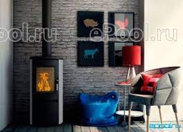 Купить Печь-камин Печь-камин Kratki Koza/AB/S/Kafel/Czarny в интерьере в Молодечно Амазонка бай фото в Молодечно