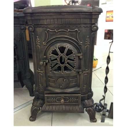 Печка чугунная Амбра в интерьере Амазонка бай фото в Молодечно