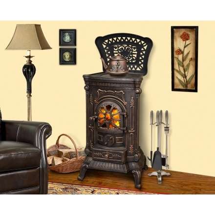 Печь-камин Ambra Eurokom Амбра Амазонка бай фото в Молодечно