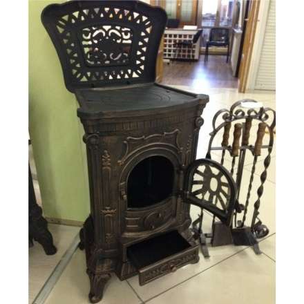 Печка чугунная Амбра в интерьере Амазонка бай фото в Молодечно