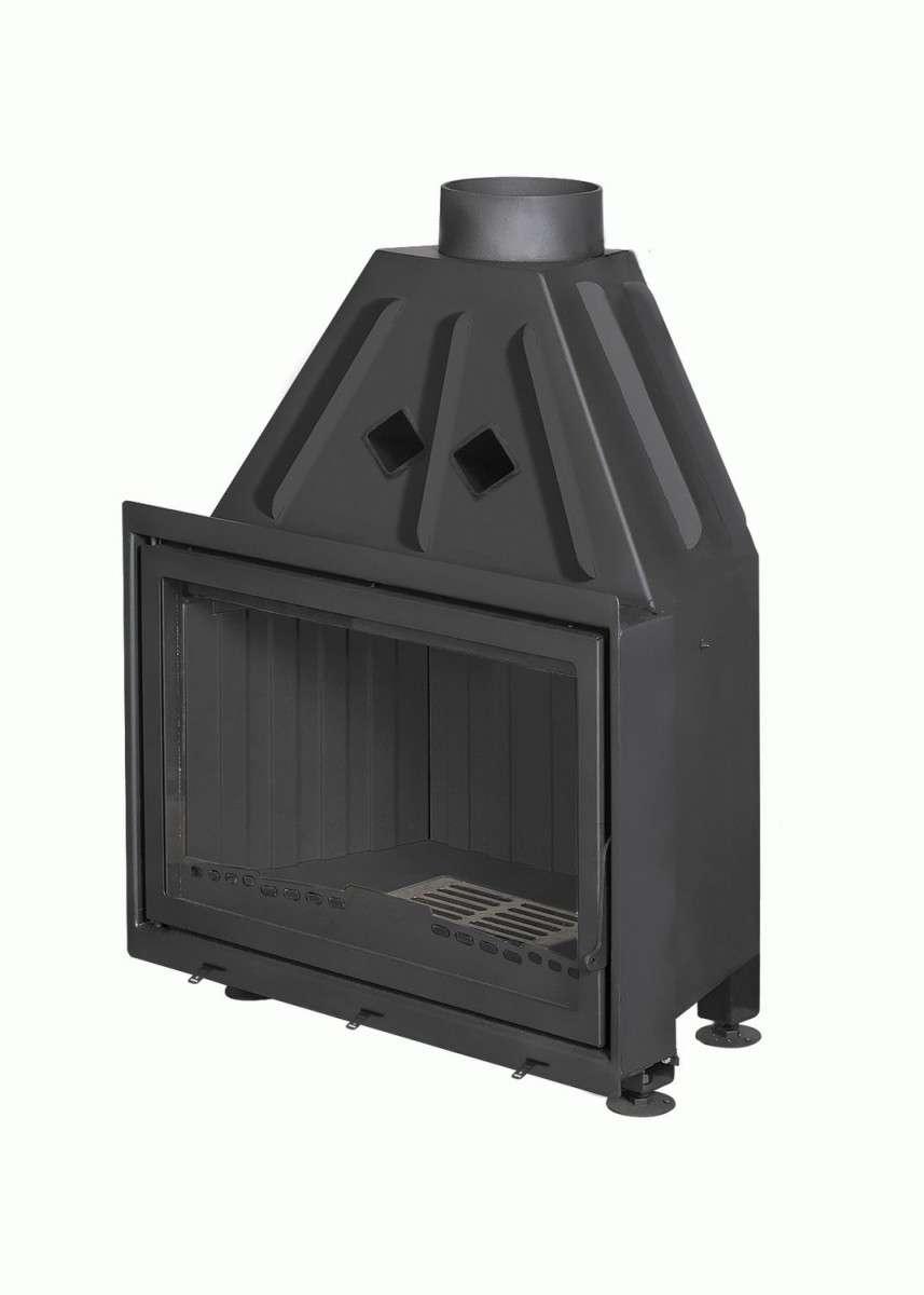 Каминная топка Экокамин Альфа 800 B черный шамот купить в Молодечно
