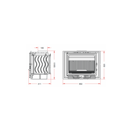 Каминная топка Invicta 700 ECO 14kW в Молодечно