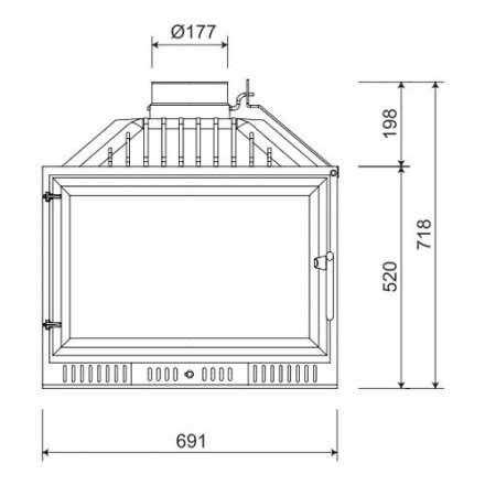Каминная топка NORDflam Atina в Молодечно