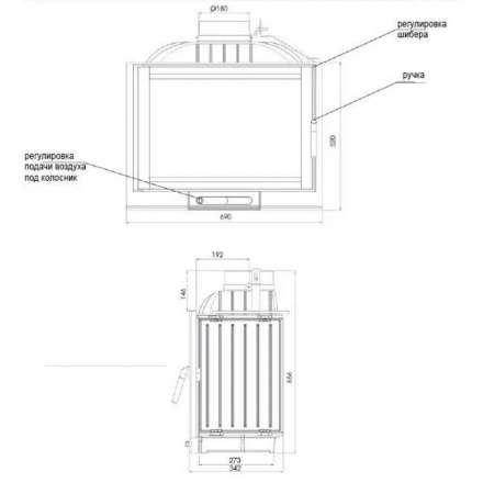 Каминная топка NORDflam Capri в Молодечно