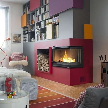 Каминная топка Invicta d’Angle Vitre стекло слева в Молодечно