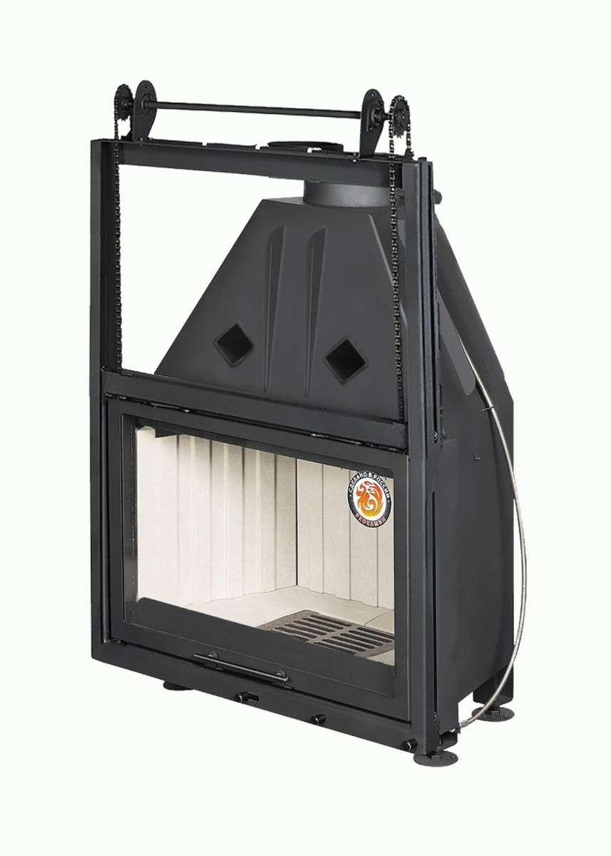 Каминная топка Экокамин Альфа 800 К с контргрузом купить в Молодечно