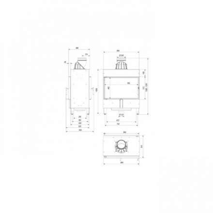 Каминная топка Kratki Lucy/14/T в Молодечно