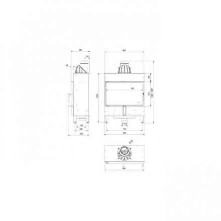 Каминная топка Kratki Lucy/14/Slim в Молодечно