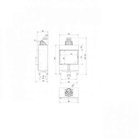 Каминная топка Kratki Lucy/12/Slim в Молодечно