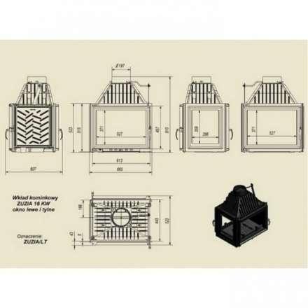 Каминная топка Kratki Zuzia/LT в Молодечно