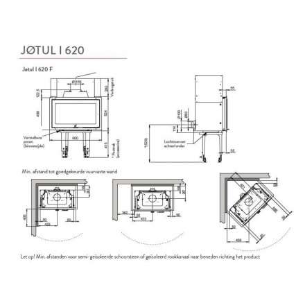 Каминная топка Jotul I 620 FRL в Молодечно