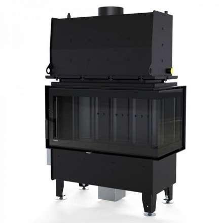 Каминная топка Defro Home RIVA ME BL SHORT угловая, с водяным контуром в Молодечно