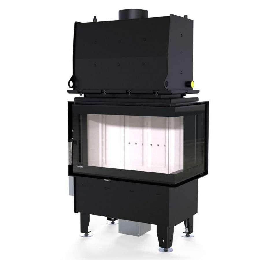 Каминная топка Defro Home RIVA SM BP SHORT угловая, с водяным контуром Амазонка бай фото в Молодечно