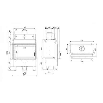 Каминная топка Defro Home Navi ME с водяным контуром в Молодечно