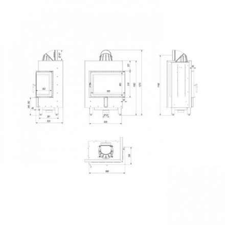 Каминная топка Kratki Lucy/12/P/BS в Молодечно