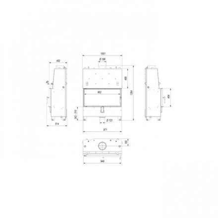 Каминная топка Kratki Lucy/PW/20/W в Молодечно