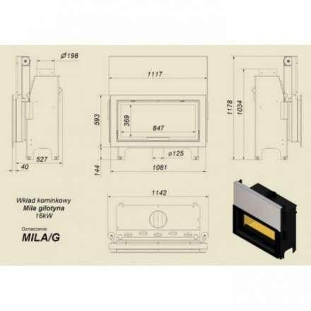 Каминная топка Kratki Mila/G в Молодечно