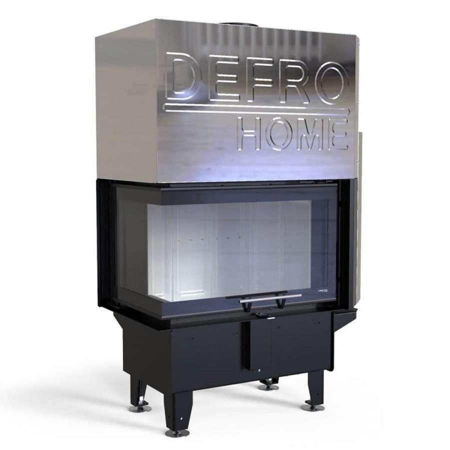 Каминная топка DEFRO HOME RIVA SM BL G SHORT угловая с водяным контуром и подъемом стекла вверх Амазонка бай фото в Молодечно