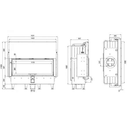 Каминная топка DEFRO HOME INTRA XLA G в Молодечно