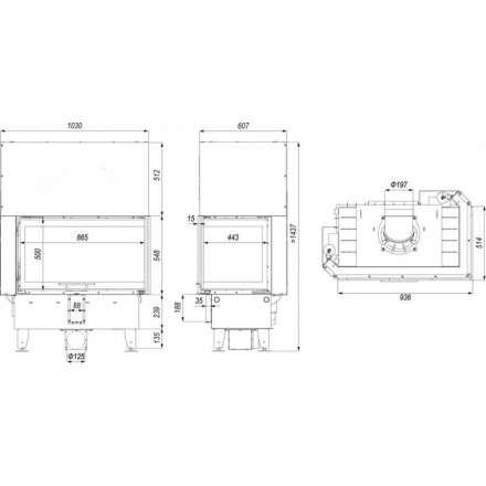Каминная топка DEFRO HOME INTRA ME BP G в Молодечно