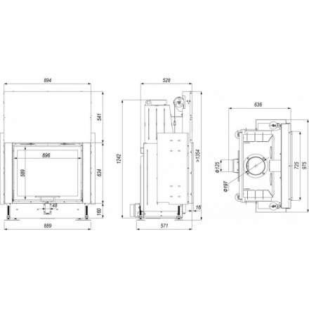 Каминная топка PORTAL ME G в Молодечно