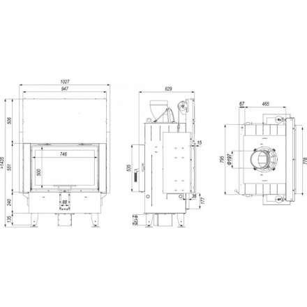 Каминная топка DEFRO HOME INTRA ME T G в Молодечно