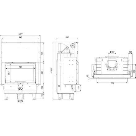 Каминная топка DEFRO HOME INTRA ME G в Молодечно