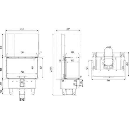 Каминная топка DEFRO HOME INTRA SM C G в Молодечно