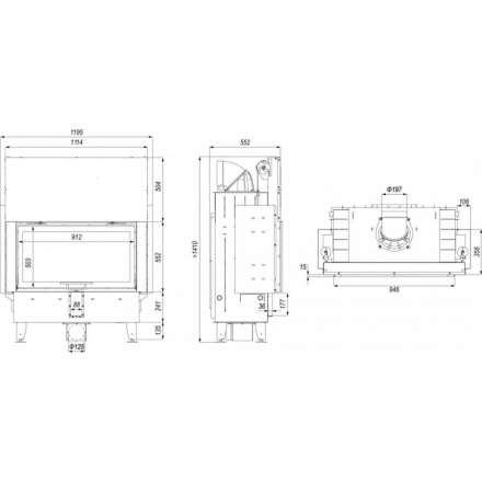 Каминная топка DEFRO HOME INTRA LA G в Молодечно