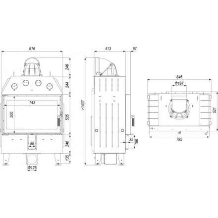 Каминная топка DEFRO HOME INTRA ME в Молодечно