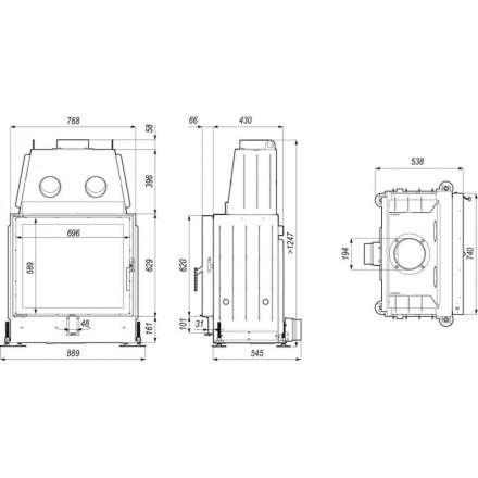 Каминная топка PORTAL ME в Молодечно