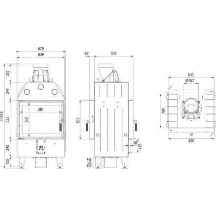 Каминная топка DEFRO HOME INTRA SM T в Молодечно