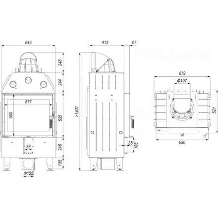 Каминная топка DEFRO HOME INTRA SM в Молодечно