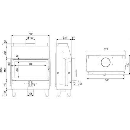 Каминная топка IMPULS ME в Молодечно