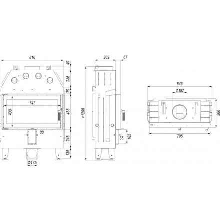 Каминная топка INTRA ME SLIM в Молодечно
