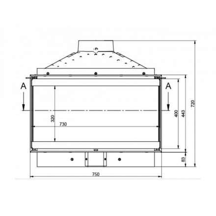 Каминная топка KFD ECO MAX 7 3F standard в Молодечно