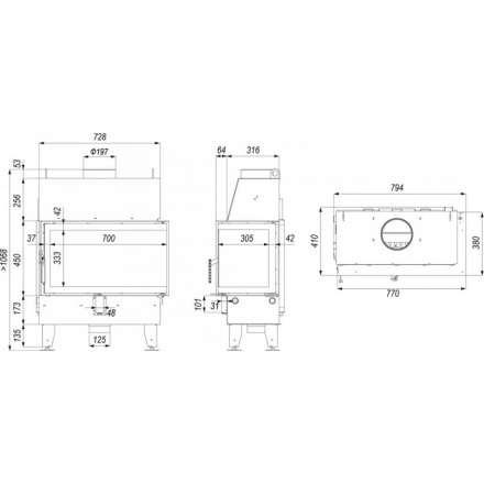 Каминная топка IMPULS ME BP в Молодечно