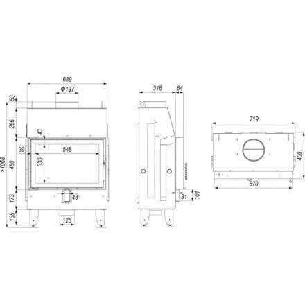 Каминная топка IMPULS SM в Молодечно