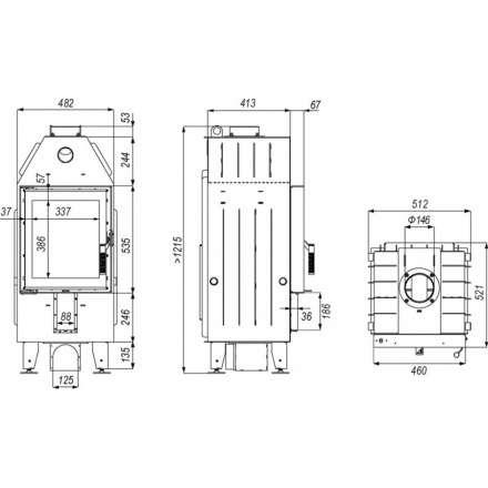 Каминная топка DEFRO HOME INTRA XSM в Молодечно