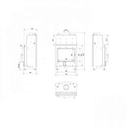 Каминная топка Kratki MBM/PW/10/W в Молодечно