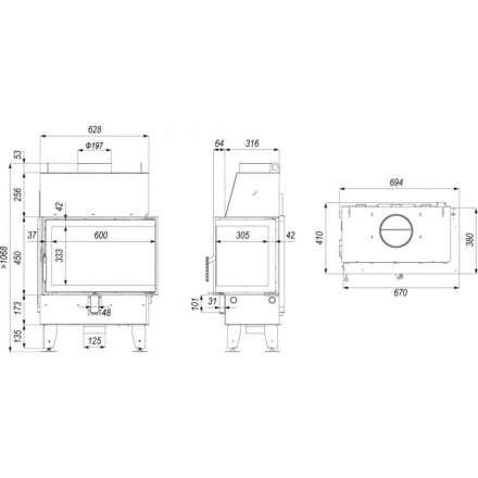 Каминная топка IMPULS SM BP в Молодечно