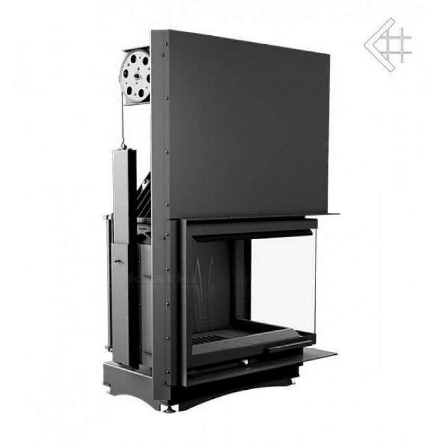 Каминная топка Kratki Amelia/P/BS/G (угловое стекло справа, гильотина) Амазонка бай фото в Молодечно